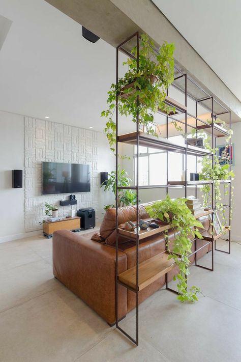 Modern Room Divider, Glazed Brick, Extension Ideas, Indoor Design, Room Partition Designs, Contemporary House Design, Brick Wall, 인테리어 디자인, Modern Living Room