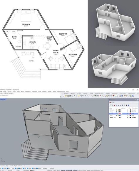 Explore unique and modern hex house floor plans, perfect for small spaces or large families. #hexhouse #floorplans . #Hexagon_Plan_Architecture_Design #Rhino_Modeling_Architecture #Hexagon_Architecture_Concept #Hexagon_Architecture Hexagon Architecture, House Floor Plans Modern, Hexagonal Architecture, Rhino Architecture, Plan Concept Architecture, Floor Plans Modern, Hexagon House, Architecture Career, Architecture Blueprints