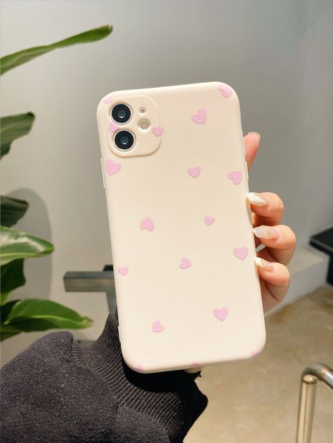 Multicolor    TPU Heart Phone Cases Embellished   Phone/Pad Accessories Right Hand Mehndi Design, Phone Mask, Iphone Case Collection, Craft Booth Displays, Stylish Iphone Cases, Pretty Iphone Cases, Phone Stuff, Craft Booth, Stylish Phone Case