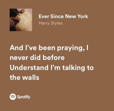 Harry Styles Ever Since New York, Ever Since New York Aesthetic Harry Styles, Ever Since New York Harry Styles, Ever Since New York Lyrics, Harry Styles Song Quotes, New York Lyrics, Harry Lyrics, Lyrics Header, Beige Widget