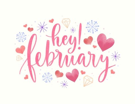 Watercolor february month of love social... | Free Vector #Freepik #freevector #facebook-cover #hello-february #facebook-cover-template #social-media-cover February Facebook Cover, February Lettering, If Nothing Changes Nothing Changes, February Wallpaper, February Month, Hello February, Nothing Changes, Month Of Love, Happy February