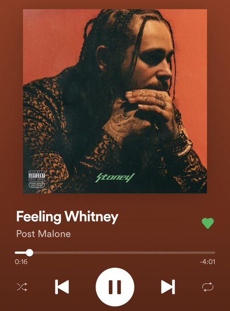 Feeling Whitney Post Malone, Feeling Whitney, Song Posters, Music Taste, Wall Pictures, Post Malone, U Can, Wall Collage, Picture Wall