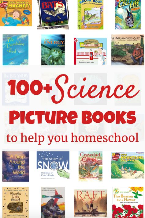 Nursery Books, Living Books List, Science Pictures, Middle School Science Experiments, Kid Books, Class Library, Homeschool Books, Science Notebooks, Homeschool Elementary