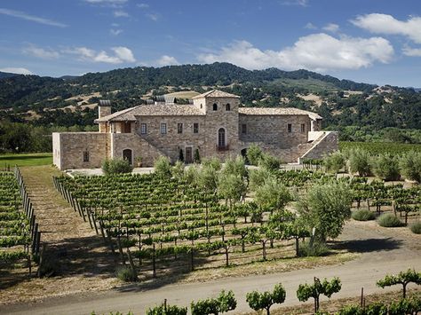 A breathtaking villa nestled in the foothills Napa Style, California Vineyards, Napa Wineries, California Winery, Santa Ynez Valley, Travel California, Morgan Hill, Winery Tours, Honeymoon Ideas