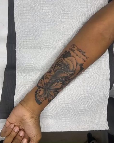 Inner Forearm Tattoo Black Woman, Left Arm Tattoos For Women, Under Forearm Tattoo Women, Tattoo Ideas Female Meaningful Unique Arm, Lower Arm Tattoos For Women, Female Forearm Tattoo Ideas, Arm Tattoo Ideas Female, Tattoo Ideas Female Forearm, Tattoos For Women Arm