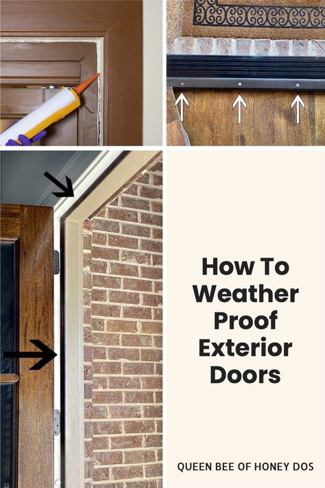 Weatherproofing Doors, Diy Insulation, Door Weather Stripping, Home Insulation, Door Insulation, Home Fix, Door Repair, Diy Home Repair, Weather Stripping