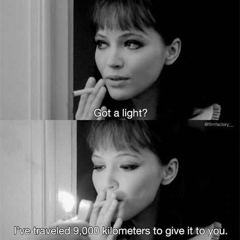 dm for promo on Instagram: “Alphaville (1965)” French New Wave, Movies Quotes Scene, Anna Karina, Jean Luc Godard, Septième Art, French Cinema, Movie Quote, Film Quotes, Grunge Photography