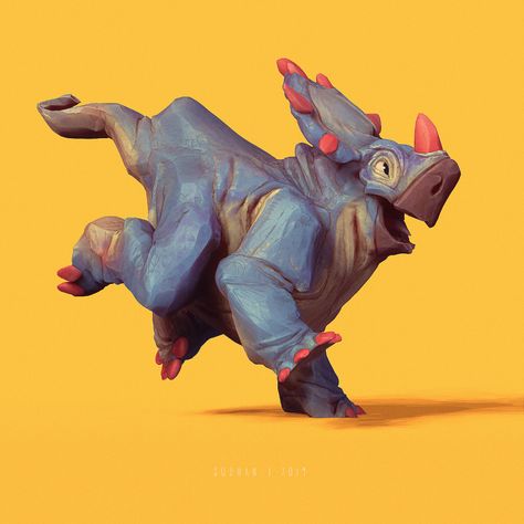 Dinosaur Artwork, Creature Artwork, Animated Animals, Paleo Art, Weird Creatures, Creature Concept Art, Creature Concept, Fantastic Art, Character Design References