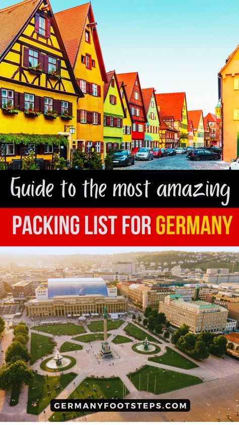 Dreaming of your ultimate vacation in Germany? Check out our traveling to Germany packing lists for every season—Germany packing summer, Germany packing winter, Germany packing spring, and Germany packing fall. Save this pin for all the essential tips you’ll need for a stress-free trip! Packing For Germany In Winter, Germany Aesthetic Winter, Germany In Summer, Germany Packing List, Traveling To Germany, Germany In Winter, Luggage Essentials, Time In Germany, Hard Suitcase