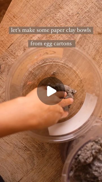 Egg Carton Clay, Paper Mache Eggs, Egg Cartons, Egg Box, Clay Bowl, Papel Mache, Cardboard Paper, Egg Carton, Cheese Cloth