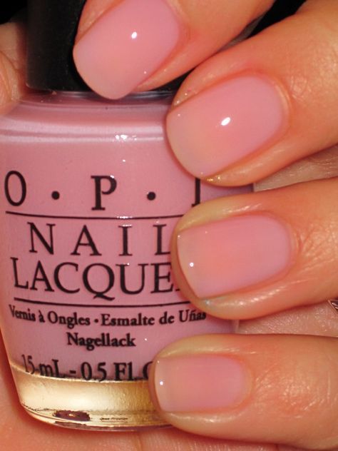 15 Best OPI Nail Polish Shades And Swatches: OPI's In the Spot Light Pink Nail Color #OPI #nails #nailpolish Pink Clear Nails, Opi Pink Nail Polish, Pink Nail Polish Colors, Rose Pink Nails, Bubblegum Pink Nails, Pastel Pink Nails, Pale Pink Nails, Pink Nail Colors, Natural Nail Polish