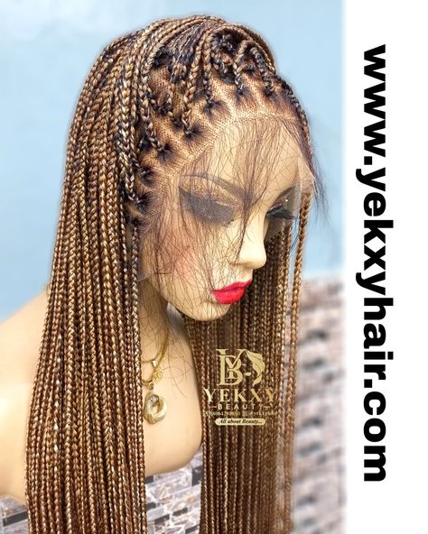 Knotless braided wig Knotless Braided Wig, Cornrow Braid Styles, Knotless Braid, Braids Styling, Braid Wigs, Blessed Wednesday, Braid Inspiration, Braid Wig, Dreadlock Styles