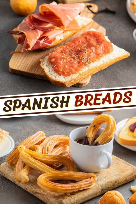 Try these Spanish breads for an authentic taste of Spain! From pan con tomate to torrijas to flatbread, you'll want to serve these at every meal. Spanish Bread Recipe, Basic White Bread Recipe, Spanish Bread, Diy Bread, Spanish Foods, White Bread Recipe, Breakfast Bread Recipes, Spanish Recipes, Spain Food