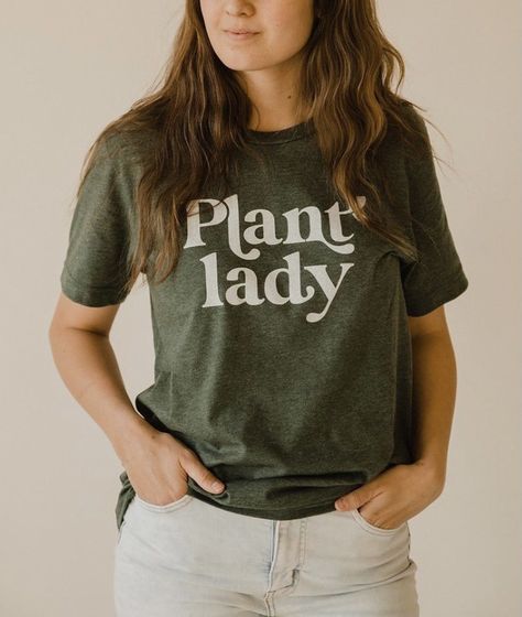 Trendy Plants Print Shirt, Plant Tshirt Design, Trendy Cotton T-shirt With Plant Print, Plant Costume, Plant Shirts Tees, Plant Shirts, Shirt Names, Green T-shirt With Plant Print For Gardening, Vegan Design