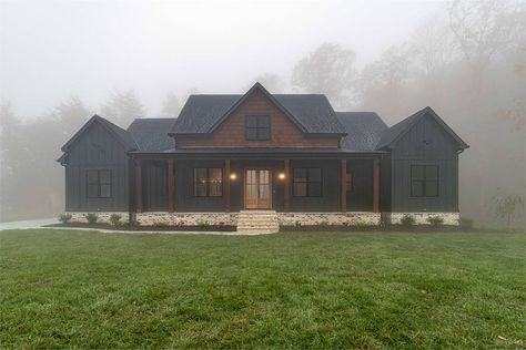 Madden Home Design, Metal Building House Plans, Barn House Design, Barn Style House Plans, Beautiful Farm, House Siding, Barn Style House, House Plans Farmhouse, Barn House Plans