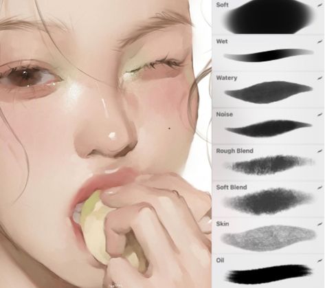 HAEYOON glow brush set (15) for procreate Procreate Oil Painting, Oil Painting Brushes, Procreate Brushes Download, Painting Brushes, Free Procreate, Procreate Ipad Art, Procreate Brushes Free, Brushes For Procreate, Procreate Ipad