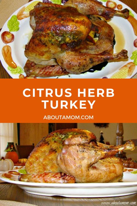 Turn your Thanksgiving into a flavor-packed celebration with our Oven Citrus and Herb Thanksgiving Turkey! Infused with zesty citrus and aromatic herbs, this turkey is a mouthwatering masterpiece. Turkey Preparation, Herb Turkey, Frozen Turkey, Scrumptious Food, Turkey Stuffing, Turkey Recipe, Lemon Herb, Fun Easy Recipes, Thanksgiving Feast