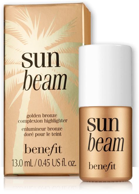 Sun Beam Best Highlighter, Simple Makeup Tips, Makeup Needs, Liquid Highlighter, Make Up Looks, Makeup Items, Benefit Cosmetics, Makeup Storage, Cute Makeup