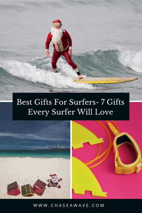 Looking for the perfect gift for the surfer in your life? 🌊 Check out our top 7 picks that every wave chaser will love! From surf gear to must-have accessories, these gifts are sure to make any surfer smile. 🏄‍♂️🎁 #SurferGifts #SurfLife #GiftIdeasForSurfers Surfing Accessories, Best Surfboards, Gifts For Surfers, Surf Gear, Surf Camp, Surfing Photography, Surf Trip, Surf Life, Beginners Guide