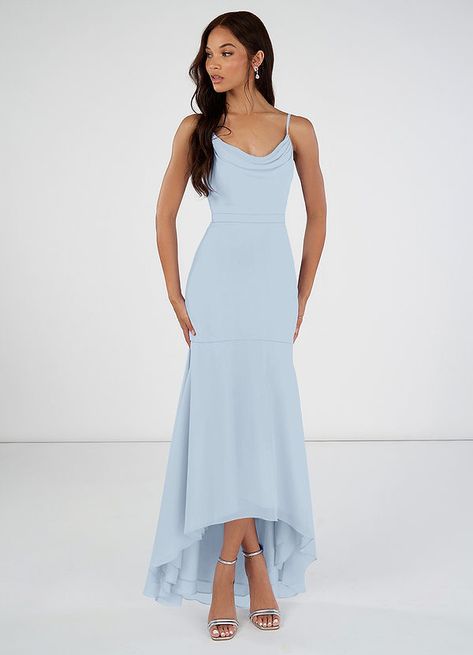 What do you think of the Azazie Rylee Print Limited Edition , come check them out! Baby Blue Bridesmaid Dresses, Asymmetrical Chiffon Dress, Asymmetrical Bridesmaid Dress, Light Blue Bridesmaid Dresses, Sky Blue Bridesmaid Dresses, Summer Bridesmaids, Blush Pink Bridesmaid Dresses, Summer Bridesmaid Dresses, Wedding Moodboard