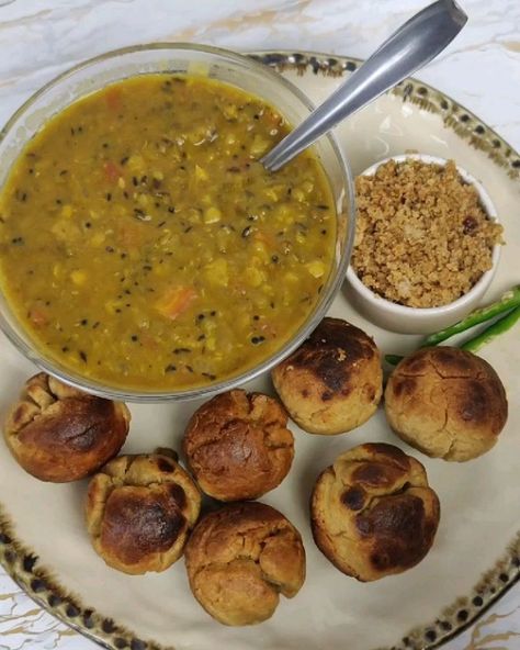 Rajasthani Breakfast, Daal Baati Churma, Daal Baati, Dal Baati Churma, Dal Bati Churma, Rajasthan Food, Rajasthani Cuisine, Jain Food, Veg Recipes Of India