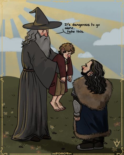 Hobbit Funny, Hobbit Bilbo, Lotr Funny, Hobbit Art, Tolkien Art, Lotr Art, Thorin Oakenshield, Hobbit Hole, Bilbo Baggins