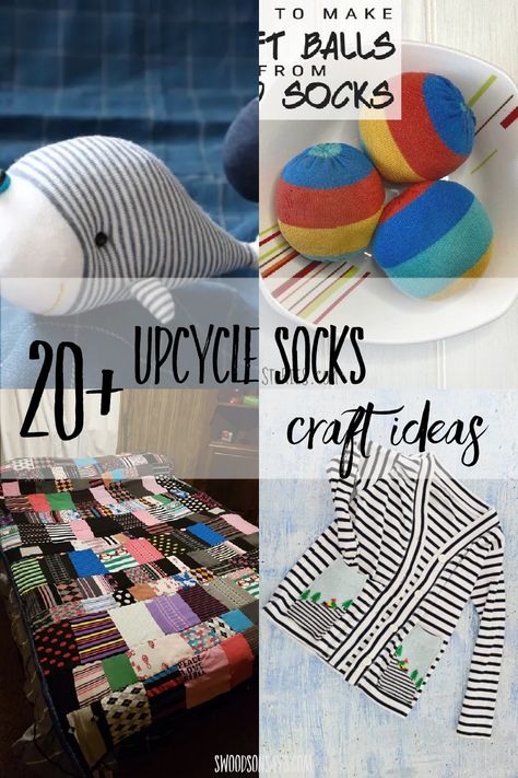 Wondering what you can make out of odd socks? Check out this list of 20+ upcycle socks craft ideas to sew! Repurposed Socks Ideas, Upcycled Socks Ideas, How To Use Old Socks Ideas, Uses For Old Socks Ideas, What To Do With Old Socks Crafts, Sock Upcycle Ideas, Upcycle Socks Diy Ideas, Crafts With Old Socks, Sock Sewing Projects