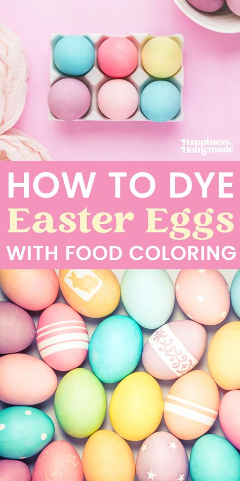 Pastel Eggs For Easter, Egg Dye With Food Coloring, Easter Basket Alternatives, Easter Egg Pictures, Dye Eggs, Unique Easter Baskets, Easter Games For Kids, Creative Easter Baskets, Diy Easter Eggs