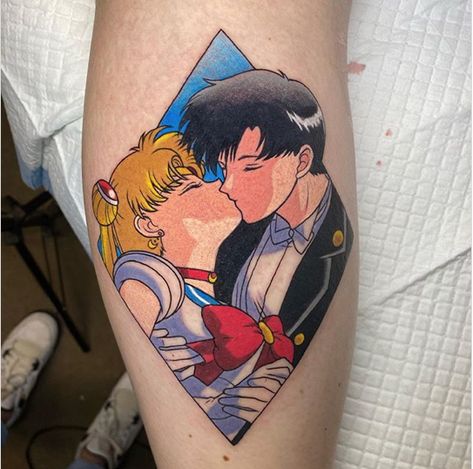 Sailor Moon Tattoo, Rabbit Tattoos, Moon Tattoo Designs, Tuxedo Mask, 4 Tattoo, Kawaii Tattoo, Mask Tattoo, Symbol Tattoos, Sailor Mars