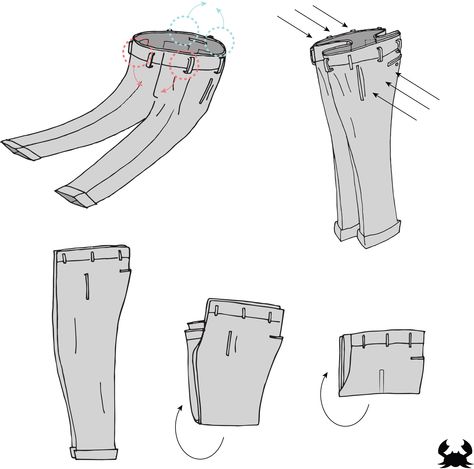 The right way to fold pants Konmari Method Folding, How To Fold Jeans, Fold Dress, How To Fold Pants, Folding Jeans, Konmari Method, Clothes Organization Diy, How To Fold, Folding Clothes