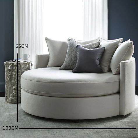 Master Beds, Cuddler Chair, Comfy Furniture, Round Couch, Round Sofa Chair, Chill Lounge, Reading Chairs, Cuddle Chair, Silo House