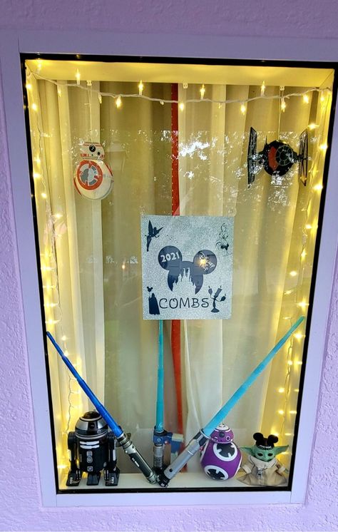 Disney Pop Century Window Decorations, Pop Century Window Decorations, Windows Display, Pop Century, Window Decorations, Disney Pop, May The 4th, Family Trip, Window Display