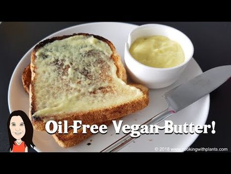 Vegan Butter Recipe, High Carb Low Fat Vegan, Fat Free Vegan, Vegan Gravy, Healthy Plant Based Recipes, Wfpb Recipes, Oil Free Vegan, Tasty Recipe, Low Fat Recipes