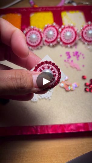 6.8K views · 208 reactions | Sequins Edgings!! 💕💕 #fashion #earrings #tutorial #tutorialvideo #diy #diycrafting #beadwork #beads #valsbeautifulbeadwork #handmade #love #everyone #explore #explorerpage #exploretheworld #explorereels #reelsviralシfb #reelsoftheday #viral #trending #trendingfashion #handmadewithlove #handcrafted | Vals Beautiful Beadwork | Duffrey · Timeless Earrings Tutorial, Beautiful Beadwork, Love Everyone, 1k Views, Beading Tutorials, Beaded Embroidery, Fashion Earrings, Bead Work, Beading