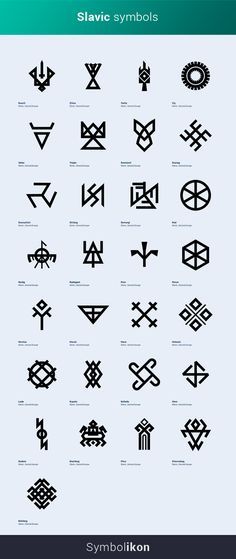 Slavic symbols originate from Northern Europe and Eurasia. The Slavs, who were their creators, are an ethnic group that has existed in Europe since at least time of the Romans. Slavs are largest ethnic group in Europe that share a linguistic and cultural history. Ancient Slavs lived in tribal societies, presided over by tribal chieftains, and practiced a multi-theistic form of Paganism. Over time, however, tribes were consolidated and, not long after, most converted to Christianity... Serbian Symbols Tattoo, Scandinavian Symbols And Meanings, Slavic Gods Symbols, Tribe Symbol Tattoo, Slavic Symbols Meaning, Slavic Tattoo Symbols, Serbian Symbols, Ancient Symbols And Meanings, Paganism Symbols