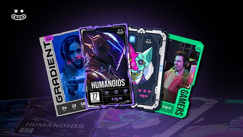 Gaming Cards on Behance Brand Redesign, Gaming Cards, Game Card Design, Cards Game, Column Design, Player Card, Game Ui Design, 카드 디자인, Trading Card Game