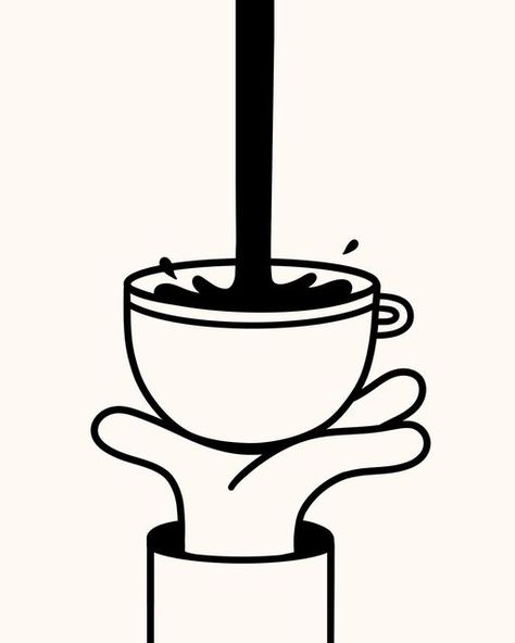 Coffee And Tea Illustration, Coffee Illustration Aesthetic, Coffee Character Illustration, Reliability Illustration, Coffee Shop Illustration Drawings, Coming Soon Coffee Shop, Coffee Process Illustration, Logo Design Bar, Coffee Cup Illustration Design