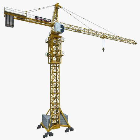 Tower Crane 2 3D Model #AD ,#Tower#Crane#Model Eiffel Tower Craft, Crane Safety, Lego Structures, Crane Construction, Construction Crane, Tower Crane, Tower Models, Construction Images, Crane Machine