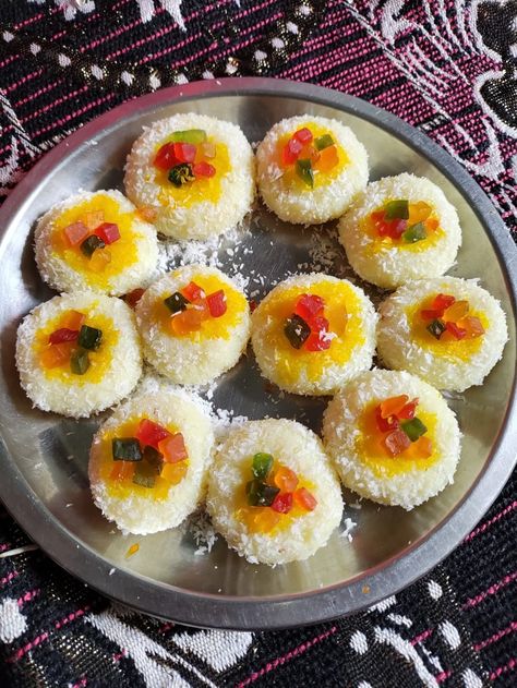 Easy sweet recipe.... 10 minutes sweet recipe... Janmashtami special Bhog Prasad Janmashtami Prasad, Bhog Prasad, Janmashtami Special, Sweet Recipe, Homemade Food, Food Diary, Sweet Recipes, Homemade Recipes, Coconut