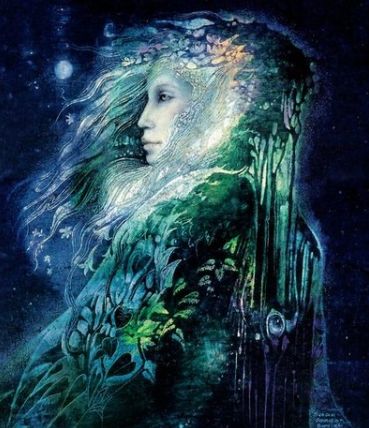 Celtic Mythology: The Tuatha De Danann/Sidhe: The Tuatha De Danann are known throughout ancient Ireland as the people of the goddess Dana/Danu (also known as mother). It's important to note that throughout history she became known as Brigit, who then got absorbed into Christian beliefs as a saint. According to the Annals of the Four Masters, the Tuatha De Danann ruled Ireland from 1897 to 1700 BC. Susan Seddon Boulet, Shamanic Art, Celtic Myth, Irish Mythology, Celtic Gods, Oh My Goddess, Celtic Mythology, Roman Goddess, Gods Goddesses