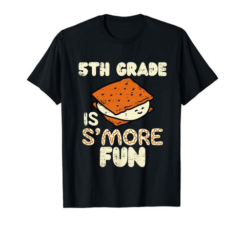 PRICES MAY VARY. Grab this funny cute Fifth 5th Grade Is Smore Fun T-Shirt for your little son or daughter! It's the perfect back to school gift idea for boys, girls, kids from dad, mom or teacher for the first day of school in 5th grade This Fifth 5th Grade Is Smore Fun T-Shirt is a perfect gift for back to school, first day of school or last day of school graduation student kids, girls, boys who will proudly wear this fifth grade tee outfit clothing clothes apparel Lightweight, Classic fit, Do School First Day, Back To School Gift, Girls T Shirt, Fifth Grade, Tee Outfit, 5th Grade, First Day Of School, First Day, Last Day