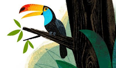 alley cats and drifters Toucan Art, Jungle Mural, Alley Cats, Charley Harper, World Cities, Tropical Art, Acropolis, Bird Illustration, Sierra Leone