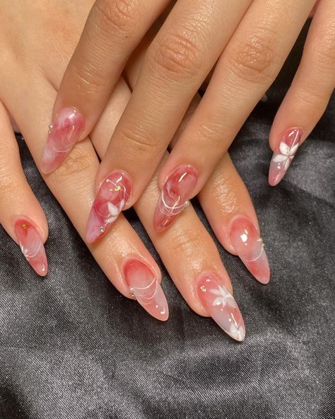 Peach Nails, Girly Acrylic Nails, Soft Nails, Luxury Nails, Dream Nails, Funky Nails, Pretty Acrylic Nails, Chic Nails, Makati