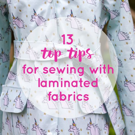 Top tips: Sewing with PVC and laminated fabrics! Calligraphy Crafts, Tips For Sewing, Tips Sewing, Household Sewing, Laminated Fabric, Pvc Fabric, Modern Crafts, Fabric Projects, Craft Shop