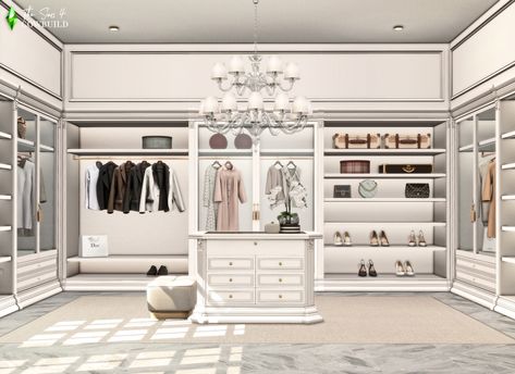 Sims 4 Cc Classic Furniture, Sims 4 Cc Furniture Walk In Closet, Sims Walk In Closet, Sims 4 Closet Cc Patreon, Sims 4 Cowbuild, Walk In Closet Sims 4 Cc, Sims Closet, Sims 4 Dressing Room Cc, Ts4 Closet Cc