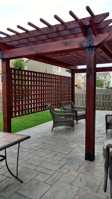 Rustic Pergola, Pergola Diy, Cheap Pergola, Pergola Swing, Pergola Ideas, Building A Pergola, Pergola Attached To House, Metal Pergola, Wood Pergola