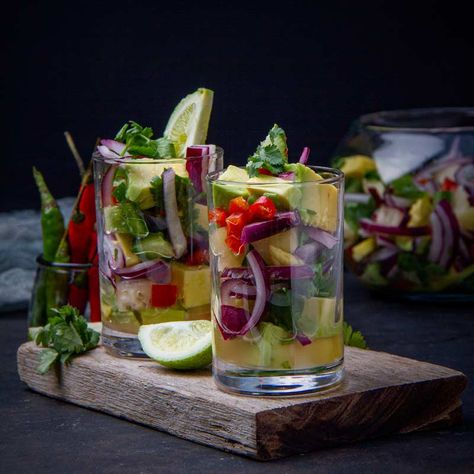 Vegan Pineapple Ceviche: A Tropical Twist on a Latin Classic | Beautiful On Raw Pineapple Ceviche, Snapper Ceviche, Smoked Pineapple, Raw Fish, Tropical Twist, Red Snapper, Citrus Juice, Alkaline Diet, Ripe Avocado