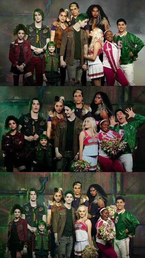 Disney Channel Zombies, Zed And Addison Costumes, Zombies Wallpaper Disney, Disney Zombies Wallpaper, Disneys Zombies, Wallpaper Zombie, Film Zombie, Zombies Movie, Disney Zombie