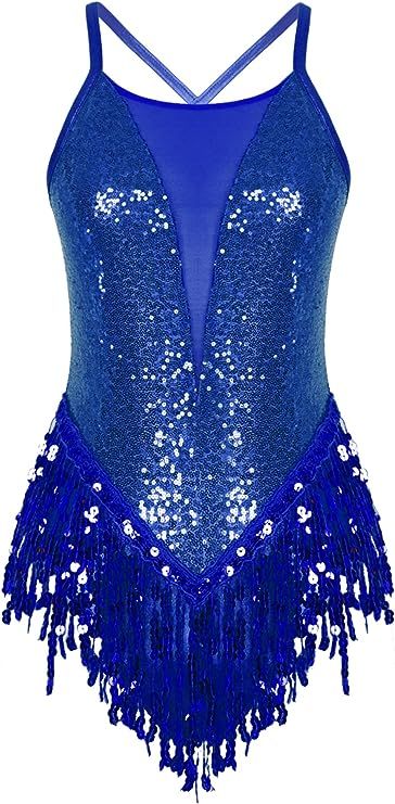 Eras Tour Costume, Performance Bodysuit, Taylor Swift Karma, Fringe Bodysuit, Sequin Leotard, Jazz Dance Costume, Womens Leotards, Jazz Dance Costumes, Blue Bodysuit