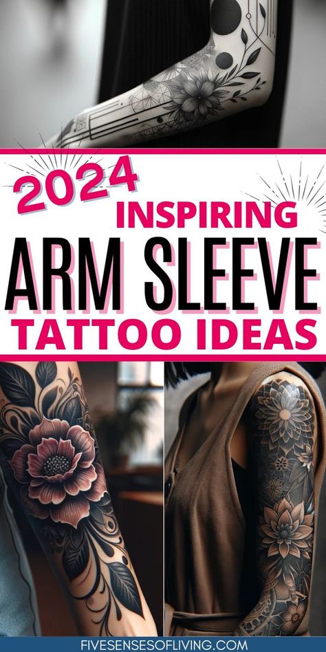 Are you searching for the perfect sleeve tattoo for black women or white? If so you're in luck you'll find full sleeve tattoo for black women, half sleeve tattoo ideas. Women often opt for unique and artistic full sleeve tattoos, showcasing their individuality and creativity. Whether you're seeking inspiration or already have a clear idea in mind, full sleeve tattoos can be tailored to suit your taste, making them a versatile and striking choice for both men and women alike. Girly Full Sleeve Tattoos, Women Full Arm Tattoo Ideas, Black And White Sleeve With Pop Of Color, Simple Quarter Sleeve Tattoos For Women, Lotus Half Sleeve Tattoos For Women, Women’s Black And White Sleeve Tattoo, Women Meaningful Tattoo Ideas, Dark Half Sleeve Tattoos For Women, Tatoos Ideas Female Arms